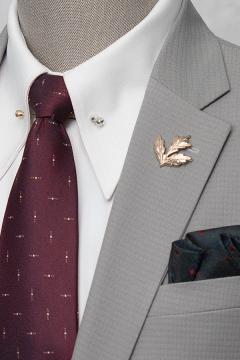 Bộ Suit Xám Trắng Caro Modern Fit TGS355